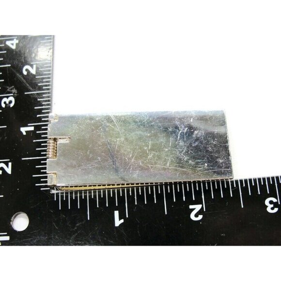 "EVG" Hinged Money Clip Stainless Steel Wallet Credit Card Cash ID Holder - Picture 6 of 9